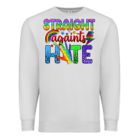 Dove Grey Straight Againts Hate Premium Sweatshirt - BundleAndBundleShop