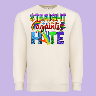 Straight Againts Hate Premium Sweatshirt Designed By Bundleandbundleshop