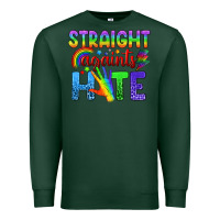Sports Green Straight Againts Hate Premium Sweatshirt - BundleAndBundleShop