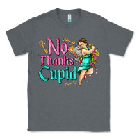Charcoal Heather no thanks cupid Classic Tee - AdoDesignShop
