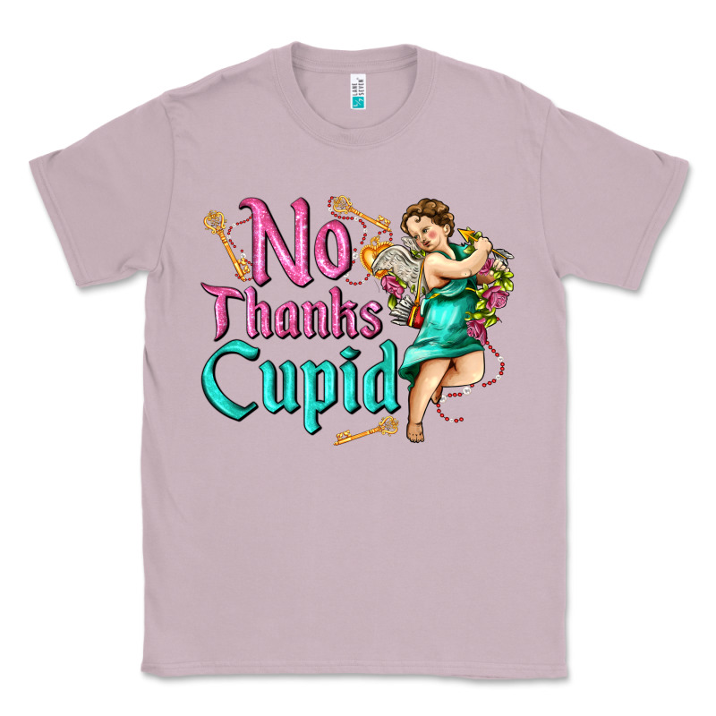 No Thanks Cupid Classic Tee by AdoDesignShop | Teevron