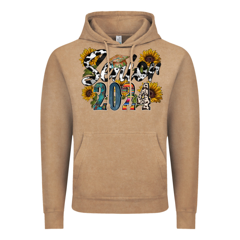 Senior 2024 Vintage Hoodie by RacoonDesign | Teevron