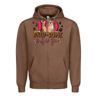 100 Paw Some Days Of School Zipper Hoodie | Teevron