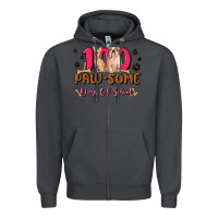 Smoke 100 paw some days of school Zipper Hoodie - MaliasSmallBusiness