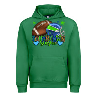 Emerald Touchdown season American football green and blue Urban Hoodie - HowdyJamesFarm