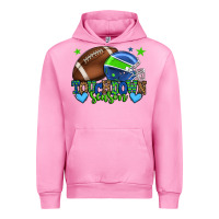 Fuchsia Pink Touchdown season American football green and blue Urban Hoodie - HowdyJamesFarm