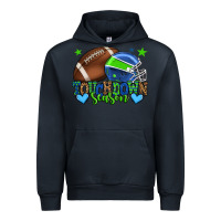Navy Touchdown season American football green and blue Urban Hoodie - HowdyJamesFarm