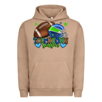 Pigment Burro Touchdown season American football green and blue Urban Hoodie - HowdyJamesFarm