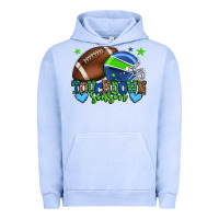Pigment Grape Ice Touchdown season American football green and blue Urban Hoodie - HowdyJamesFarm
