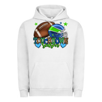 Touchdown Season American Football Green And Blue Urban Hoodie | Teevron