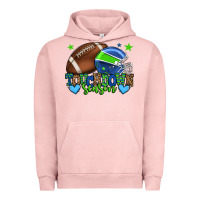 Pigment Salmon Touchdown season American football green and blue Urban Hoodie - HowdyJamesFarm
