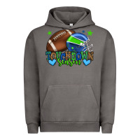 Pigment Tornado Touchdown season American football green and blue Urban Hoodie - HowdyJamesFarm
