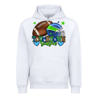 White Touchdown season American football green and blue Urban Hoodie - HowdyJamesFarm