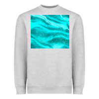 Heather Grey turquoise glitter Heavyweight Sweatshirt - JahusDesignShop