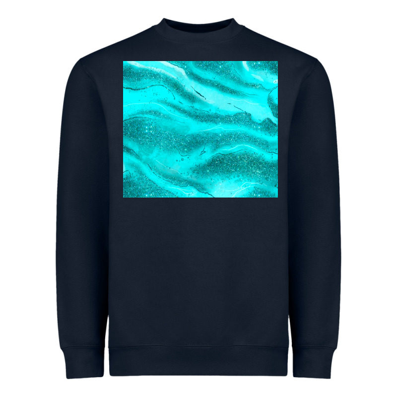 Turquoise Glitter Heavyweight Sweatshirt by JahusDesignShop | Teevron