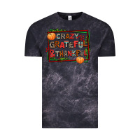 Cloud Black crazy grateful and thankful Vintage Tee - AdoDesignShop
