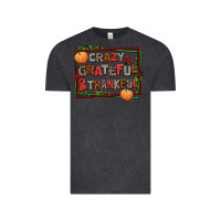 Vintage Black crazy grateful and thankful Vintage Tee - AdoDesignShop