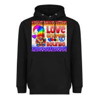 Black LGBTQ+ Love Gnomes No Bounds Tumbler Heavyweight Hoodie - BundleAndBundleShop
