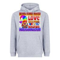 Heather Grey LGBTQ+ Love Gnomes No Bounds Tumbler Heavyweight Hoodie - BundleAndBundleShop