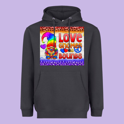 Lgbtq+ Love Gnomes No Bounds Tumbler Heavyweight Hoodie Designed By Bundleandbundleshop