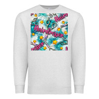 Oatmeal Heather Hairdresser Scissor And Stars With Glitter Seamless Pattern Bbs Premium Sweatshirt - BundleAndBundleShop