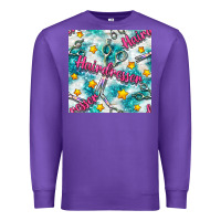 Purple Hairdresser Scissor And Stars With Glitter Seamless Pattern Bbs Premium Sweatshirt - BundleAndBundleShop
