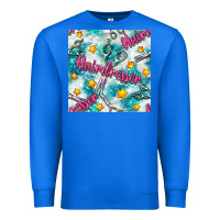 True Royal Hairdresser Scissor And Stars With Glitter Seamless Pattern Bbs Premium Sweatshirt - BundleAndBundleShop