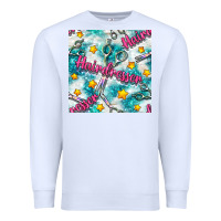 White Hairdresser Scissor And Stars With Glitter Seamless Pattern Bbs Premium Sweatshirt - BundleAndBundleShop