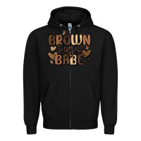 Black brown sugar babe Zipper Hoodie - MaliasSmallBusiness