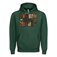Sports Green brown sugar babe Zipper Hoodie - MaliasSmallBusiness