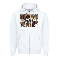 White brown sugar babe Zipper Hoodie - MaliasSmallBusiness