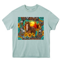 Arona western horse and desert tumbler Heavy Core Tee - RanaPortraitStore