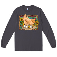 Smoke western farm chicken coop animals eggs sunflowers leopard serape woode Long Sleeve Tee - Artiststas