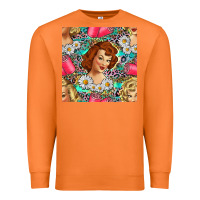 Carrot Hairdresser Western Girl And Hair Curler Seamless Pattern Bbs Premium Sweatshirt - BundleAndBundleShop