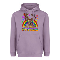 Lavender LGBTQ+ Oh Deer I'm Queer Heavyweight Hoodie - BundleAndBundleShop