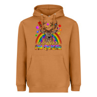 Meerkat LGBTQ+ Oh Deer I'm Queer Heavyweight Hoodie - BundleAndBundleShop