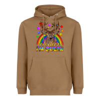 Toasted Coconut LGBTQ+ Oh Deer I'm Queer Heavyweight Hoodie - BundleAndBundleShop