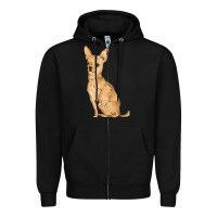 Black chihuahua Zipper Hoodie - MaliasSmallBusiness