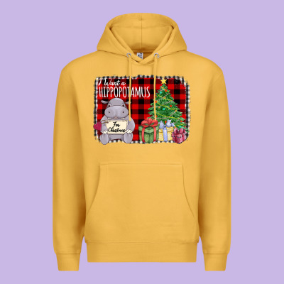I Want Hippopotamus For Christmas Premium Hoodie Designed By Bettercallsaul