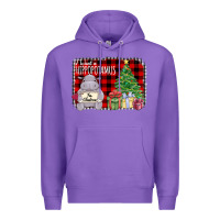 Purple I Want Hippopotamus For Christmas Premium Hoodie - Bettercallsaul