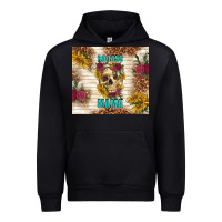 Black badass mama with flowers Urban Hoodie - TumblerDesignByShophia