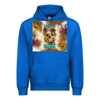 Cobalt badass mama with flowers Urban Hoodie - TumblerDesignByShophia