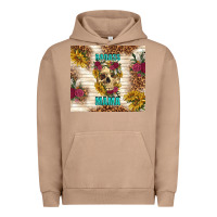 Pigment Burro badass mama with flowers Urban Hoodie - TumblerDesignByShophia