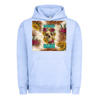 Pigment Grape Ice badass mama with flowers Urban Hoodie - TumblerDesignByShophia