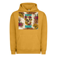 Pigment Peanut Butter badass mama with flowers Urban Hoodie - TumblerDesignByShophia