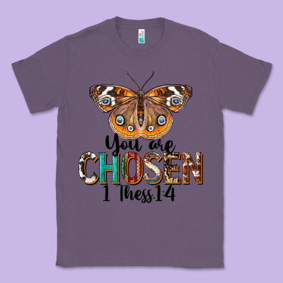 You Are Chosen Religious Classic Tee Designed By Lillyallendesigns