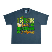 Midnight Navy irish today hungover tomorrow Urban Heavy Tee - Artiststas