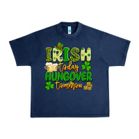 Navy irish today hungover tomorrow Urban Heavy Tee - Artiststas