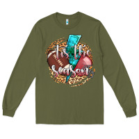 Army Green tis the season football helmet Long Sleeve Tee - AdoDesignShop
