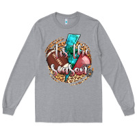 Heather Grey tis the season football helmet Long Sleeve Tee - AdoDesignShop